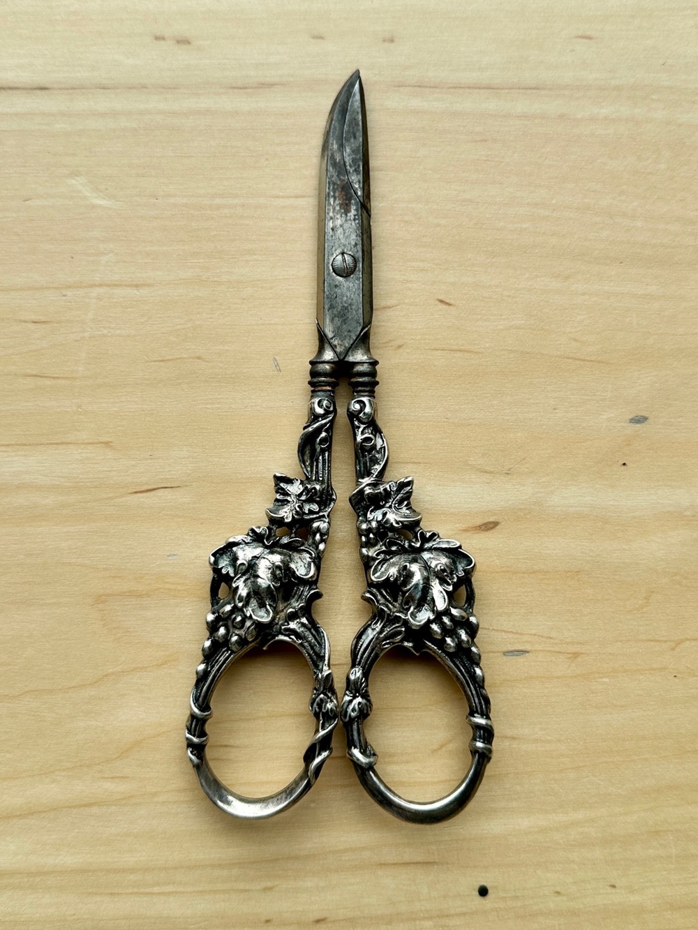 Antique Vintage Shears Silver Plated